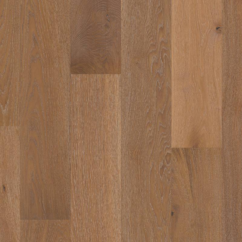 Shaw Castlewood Oak Sw485-05031 Baroque Engineered Wire Brushed White Oak Hardwood Flooring (Partial Piece - Sample)