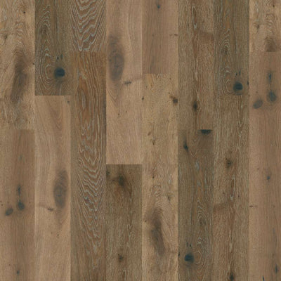 Shaw Castlewood Oak SW485-05031 Baroque 7.48" x Random Lengths up to 74.8" Engineered Wire Brushed White Oak Hardwood Flooring (31.09 SF/Box)