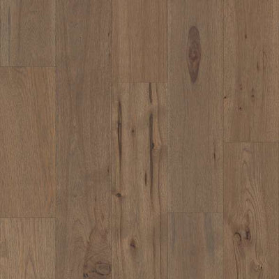 Shaw Castlewood Hickory SW486-07101 Greyfriar 7.48" x Random Lengths up to 74.8" Engineered Wire Brushed Hickory Hardwood Flooring (31.09 Sf/Box)
