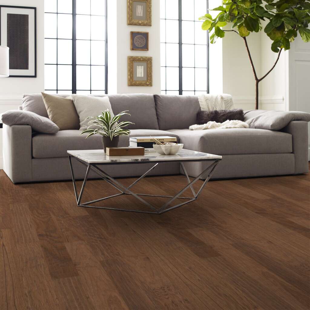 Shaw Sequoia Hickory 5 SW539-00879 Woodlake 5" x Random Lengths up to 58.5" Engineered Scraped Hickory Hardwood Flooring (23.66 Sf/Box)