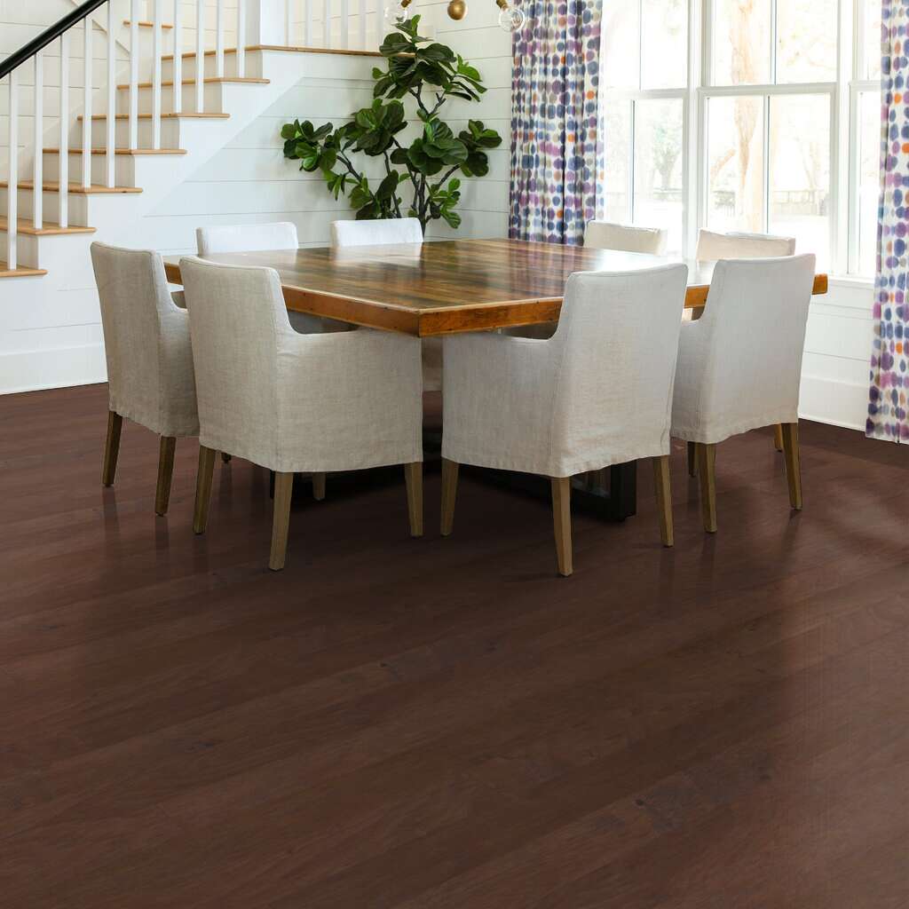 Shaw Sequoia Hickory 5 SW539-00941 Three Rivers 5" x Random Lengths up to 58.5" Engineered Scraped Hickory Hardwood Flooring (23.66 Sf/Box)