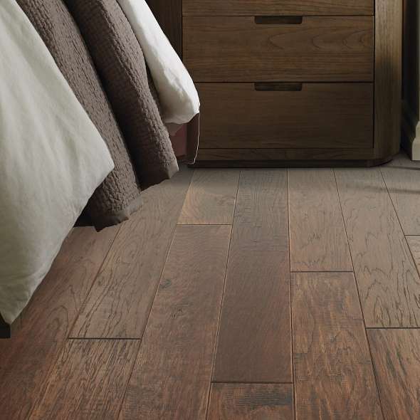 Shaw Sequoia 6 3/8 SW545-00941 Three Rivers 6.38" x Random Lengths up to 58.5" Engineered Scraped Hickory Hardwood Flooring (30.48 Sf/Box)