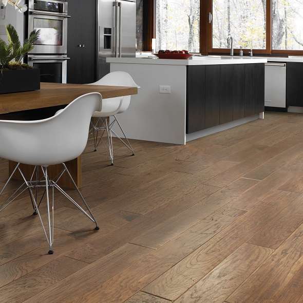 Shaw Sequoia 6 3/8 SW545-02000 Pacific Crest 6.38" x Random Lengths up to 58.5" Engineered Scraped Hickory Hardwood Flooring (30.48 Sf/Box)