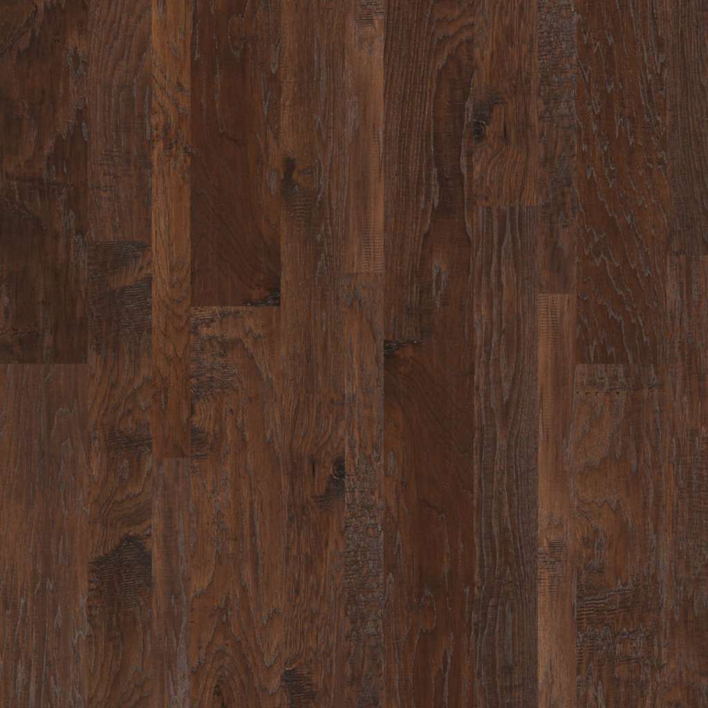 Shaw Sequoia Hickory Mixed Width SW546-00941 Three Rivers Engineered Scraped Hickory Hardwood Flooring (Partial Piece - Sample)