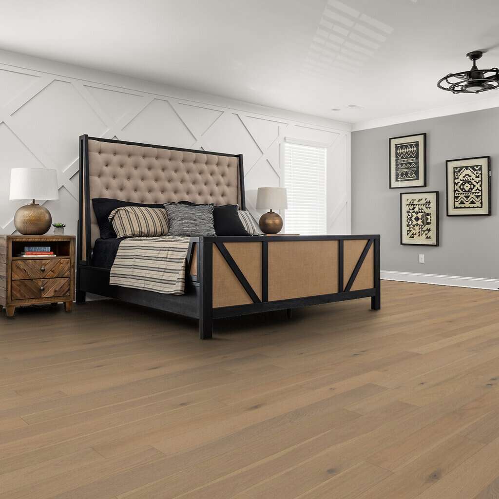 Shaw Empire Oak Plank SW583-01015 Vanderbilt 5" x Random Lengths up to 70.87" Engineered Wire Brushed White Oak Hardwood Flooring (29.53 Sf/Box)