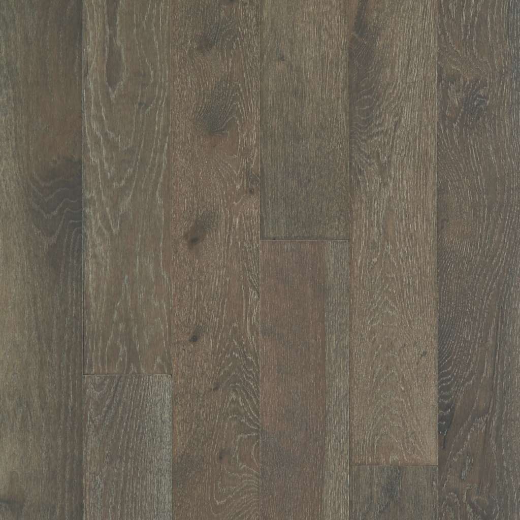 Shaw Empire Oak Plank Sw583-05052 Ashlee Grey Engineered Wire Brushed White Oak Hardwood Flooring (Partial Piece - Sample)