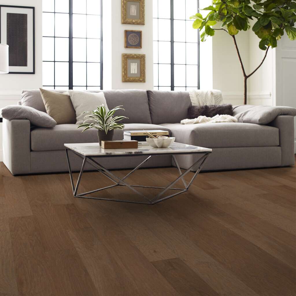 Shaw Riverstone SW593-07016 Vintage 6.38" x Random Lengths up to 58.5" Engineered Scraped Hickory Hardwood Flooring (30.48 Sf/Box)