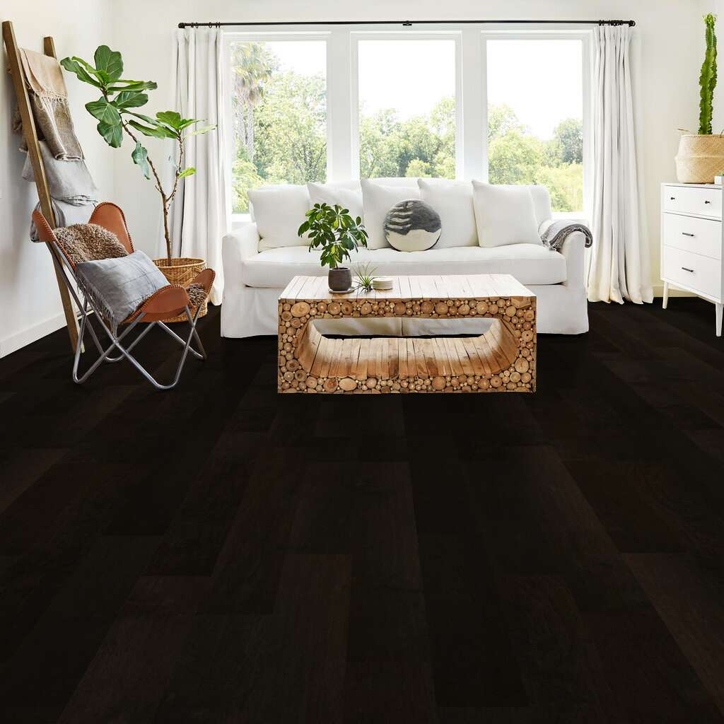 Shaw Pacific Grove SW594-09003 Midnight 6.38" x Random Lengths up to 58.5" Scraped Maple Hardwood Flooring (30.48 SF/Box)