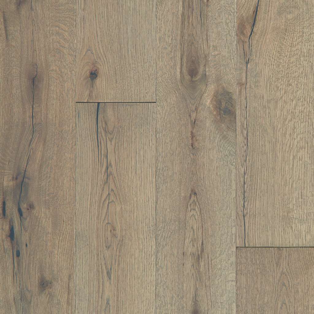 Shaw Reflections White Oak Sw661-05048 Wilderness Engineered Wire Brushed White Oak Hardwood Flooring (Partial Piece - Sample)