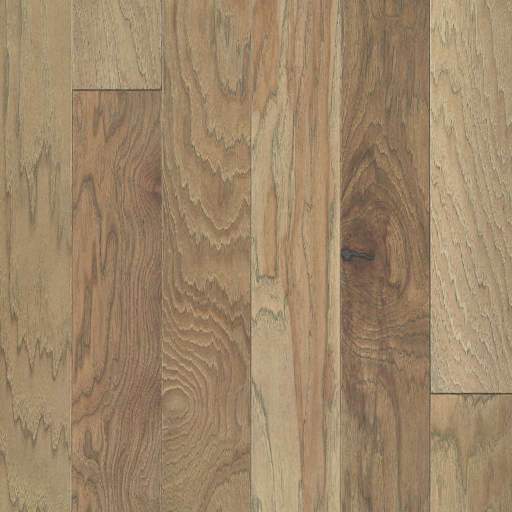 Shaw Northington Brushed Sw670-02026 Burlap Engineered Wire Brushed Hickory Hardwood Flooring (Partial Piece - Sample)