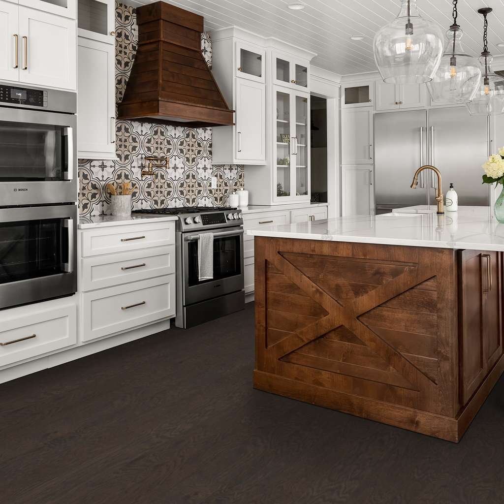 Shaw Villa SW705-07061 Basalt 6.38" x Random Lengths up to 58.56"  Smooth White Oak Hardwood Flooring (30.48 Sf/Box)