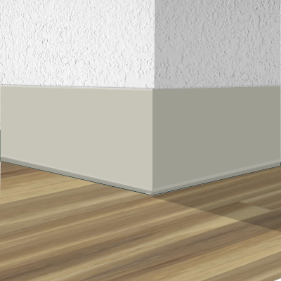 Shaw Rubber Wall Base 5915M-00011 Shale 4" x 4' Pieces by 1/8" Straight – product image showing size, style, and brand details.