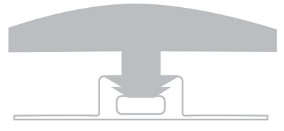 - Shaw Resilient T-Molding Trim 94" pc. Coordinated Color