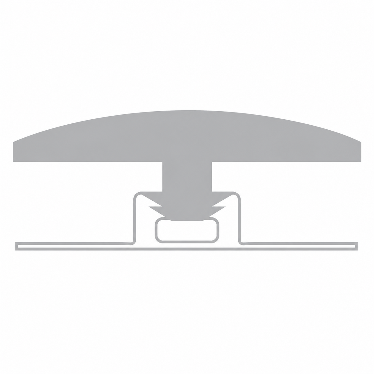 - Shaw Resilient T-Molding Trim 94" pc. Coordinated Color