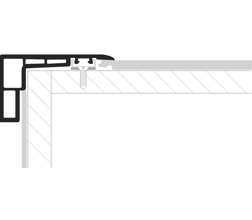 - Urban Surfaces Square Edge Stair Nose SQSN 94" – product image showing size, style, and brand details.