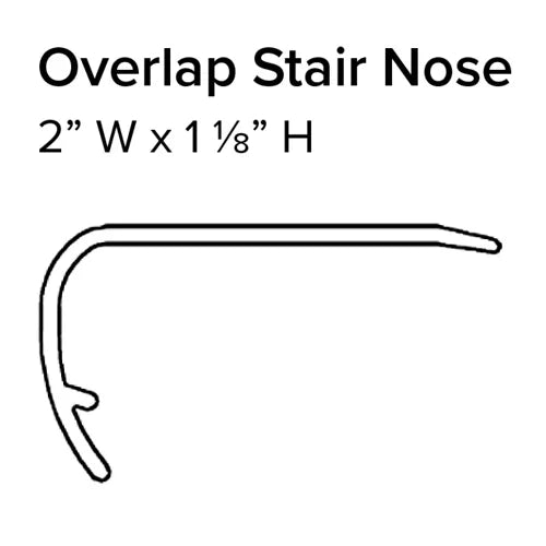 Stanton SPC Overlap Stair Nose 94" Coordinated Color