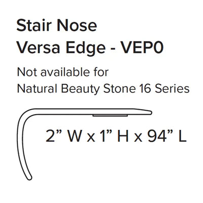 - Stanton SPC Stair Nose Versa Edge 94" Coordinated Color