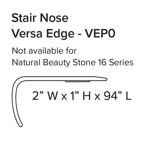Stanton SPC Stair Nose Versa Edge 94" Coordinated Color