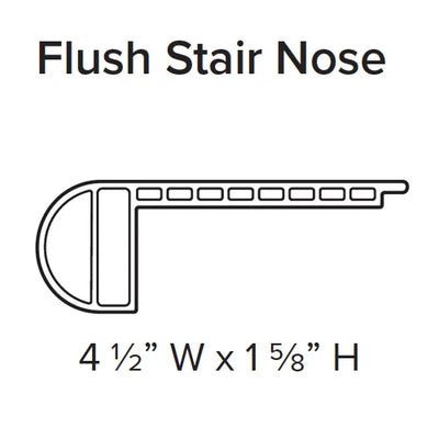 - Stanton WPC Flush Stair Nose 94" Coordinated Color