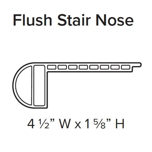 Stanton WPC Flush Stair Nose 94" Coordinated Color