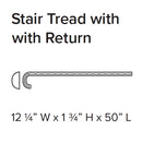 - Stanton WPC Stair Tread w/ Return 50