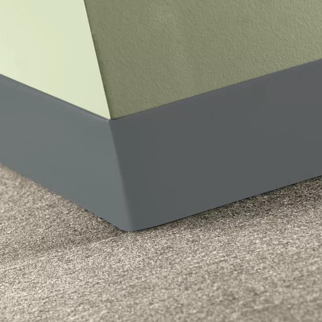 Tarkett / Johnsonite Traditional Vinyl Wall Base CBTVL4 Cool Metal 4" x 4' (30 Pcs. / Box) by 1/8" Straight (Toeless)