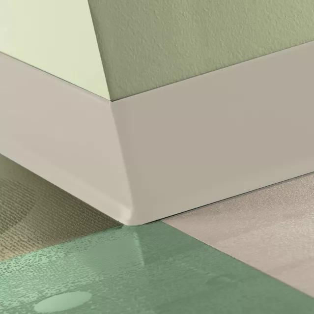 Tarkett / Johnsonite Traditional Vinyl Wall Base CB22 Pearl 2.5" x 4' (30 Pcs. / Box) by .080" Cove (with Toe)