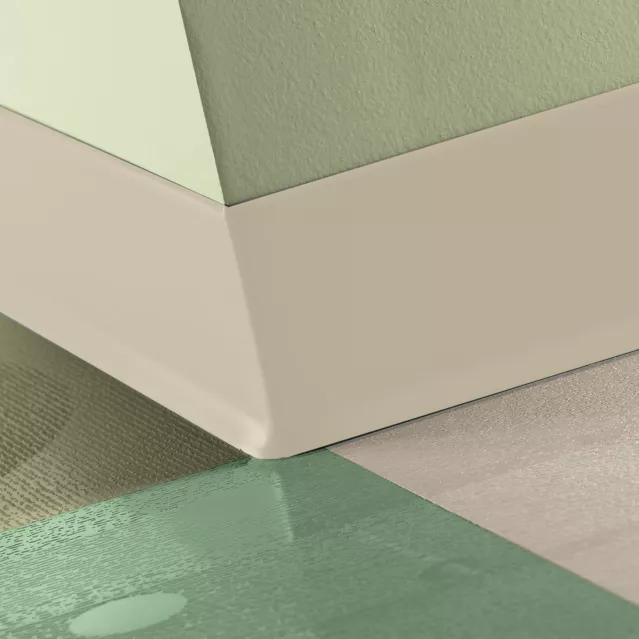 Tarkett / Johnsonite Traditional Vinyl Wall Base CB34 Almond 6" x 120' Roll by .080" Cove (with Toe)