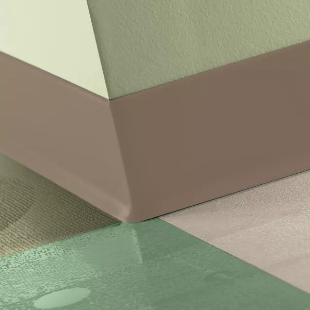 Tarkett / Johnsonite Traditional Vinyl Wall Base #45 Sandalwood 4" x 4' by 1/8" Cove – product image showing size, style, and brand details.