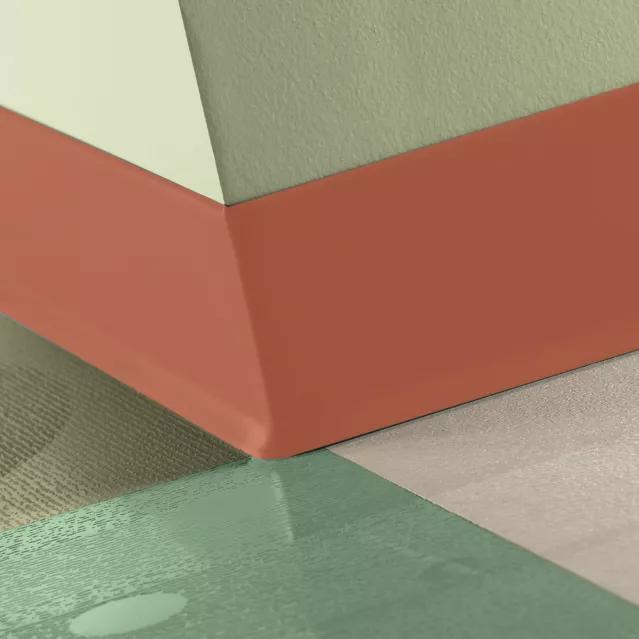 Tarkett / Johnsonite Traditional Vinyl Wall Base CBVM1 Hot Spice 4" x 120' Roll by 1/8" Cove (with Toe)