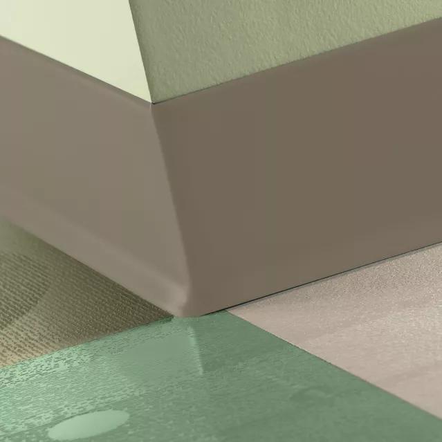 Tarkett / Johnsonite Traditional Duracove Rubber Wall Base #150 Wetlands 6" x 4' by 1/8" Cove – product image showing size, style, and brand details.