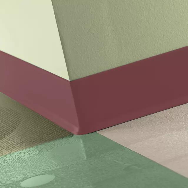 Tarkett / Johnsonite Traditional Duracove Rubber Wall Base DC163 Salsa 2.5" x 4' (30 Pcs. / Box) by 1/8" Cove (with Toe)