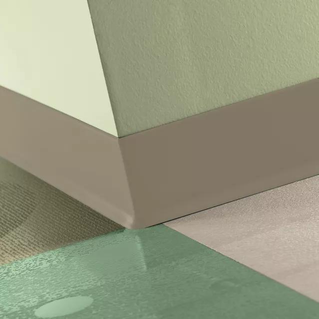 Tarkett / Johnsonite Traditional Duracove Rubber Wall Base DC176 Brass 2.5" x 4' (30 Pcs. / Box) by 1/8" Cove (with Toe)