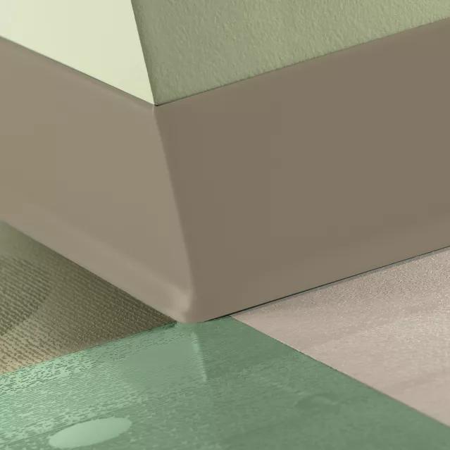 Tarkett / Johnsonite Traditional Duracove Rubber Wall Base #176 Brass 6" x 4' by 1/8" Cove – product image showing size, style, and brand details.
