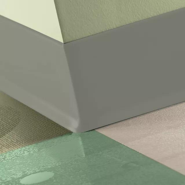 Tarkett / Johnsonite Traditional Duracove Rubber Wall Base #179 Steel 6" x 100' Roll by 1/8" Cove – product image showing size, style, and brand details.