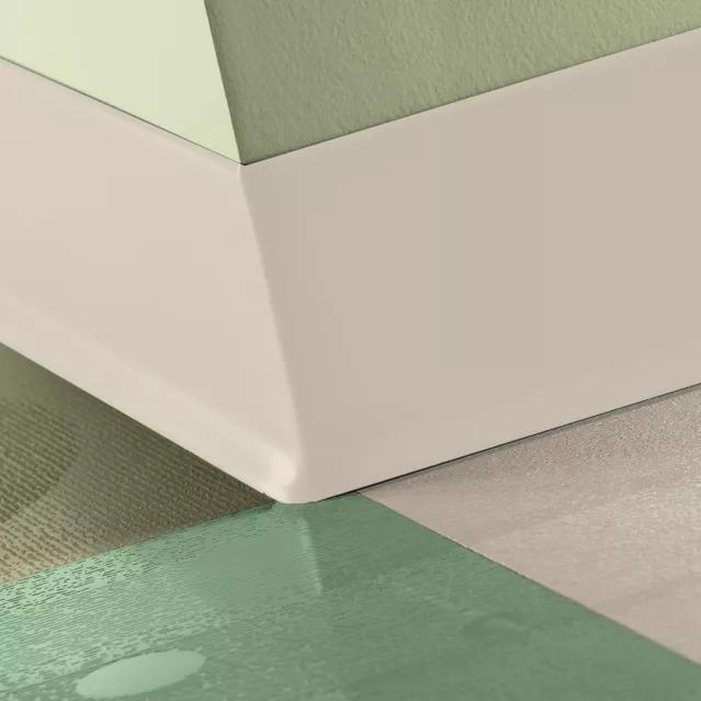 Tarkett / Johnsonite Traditional Duracove Rubber Wall Base #194 Antique White 6" x 4' by 1/8" Cove – product image showing size, style, and brand details.