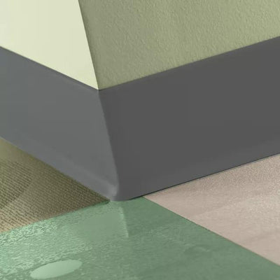 Tarkett / Johnsonite Traditional Duracove Rubber Wall Base #20 Charcoal 4" x 120' Roll by 1/8" Cove (with Toe)