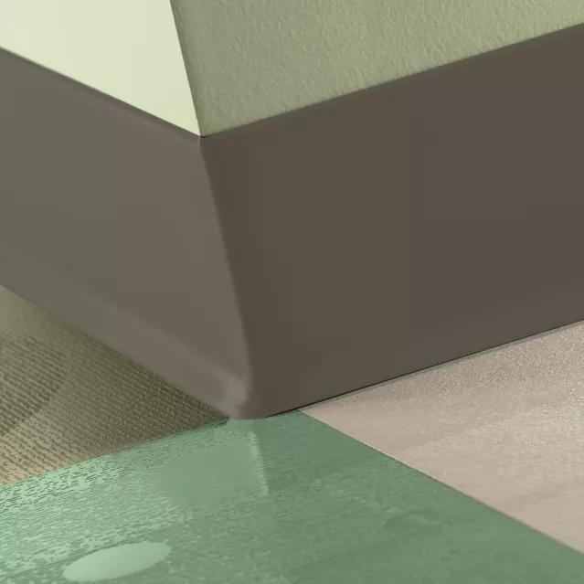 Tarkett / Johnsonite Traditional Duracove Rubber Wall Base #264 Grounded 6" x 4' by 1/8" Cove – product image showing size, style, and brand details.