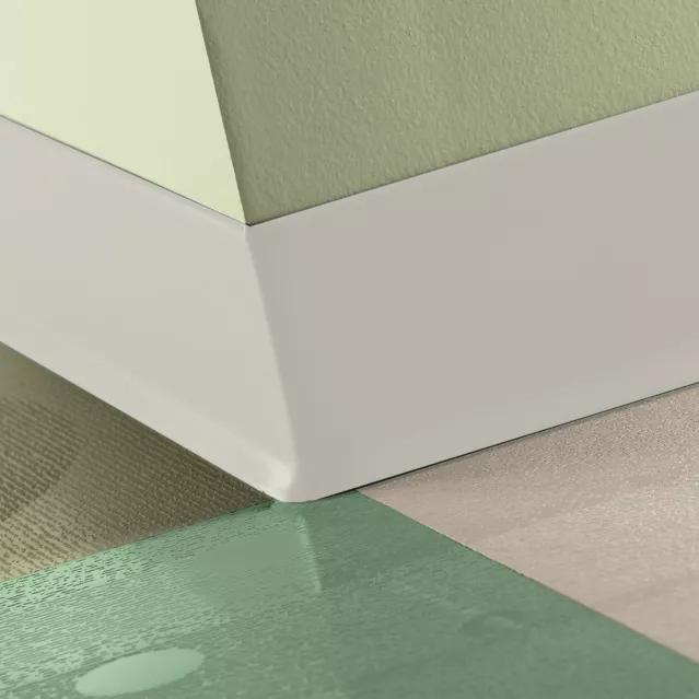 Tarkett / Johnsonite Traditional Duracove Rubber Wall Base #27 Mist 4" x 4' by 1/8" (30 Pcs. / Box) Cove (with Toe)