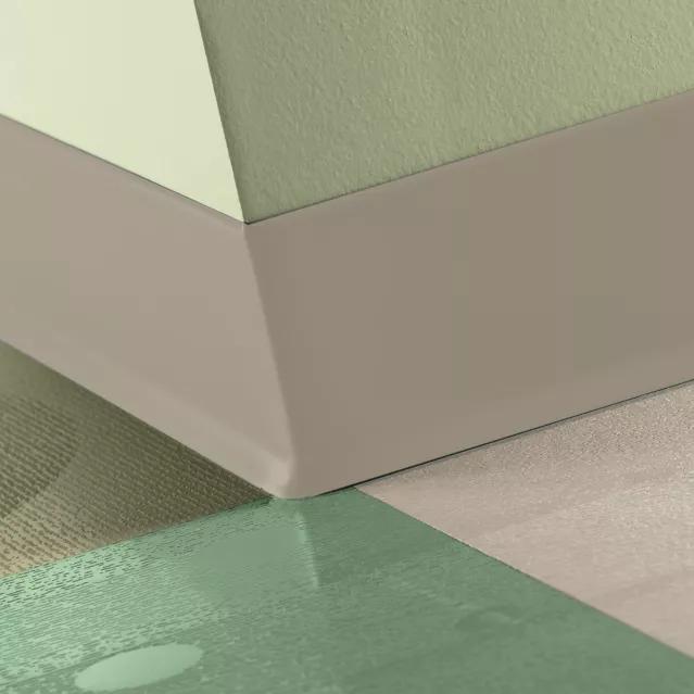 Tarkett / Johnsonite Traditional Duracove Rubber Wall Base #280 Shoreline 4" x 120' Roll by 1/8" Cove – product image showing size, style, and brand details.