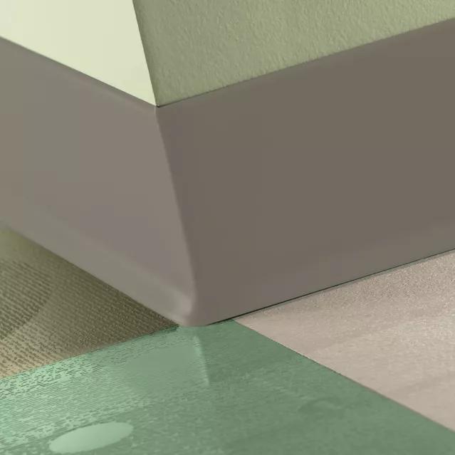 Tarkett / Johnsonite Traditional Vinyl Wall Base #281 Grizzly 6" x 100' Roll by 1/8" Cove – product image showing size, style, and brand details.