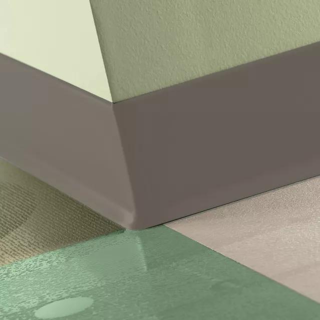 Tarkett / Johnsonite Traditional Duracove Rubber Wall Base #283 Toast 4" x 4' by 1/8" Cove – product image showing size, style, and brand details.