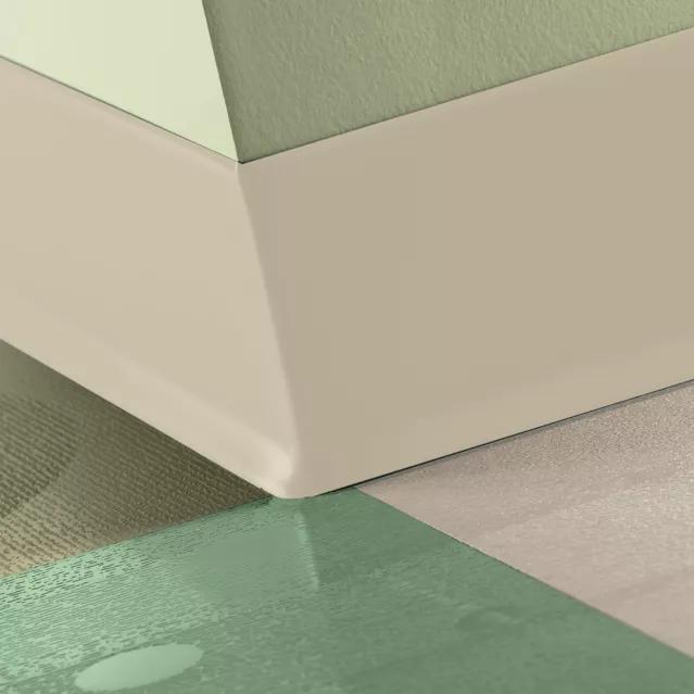Tarkett / Johnsonite Traditional Duracove Rubber Wall Base #Almond 6 Inch 6" x 100' Roll (1 Box Left) by 1/8" Cove (with Toe)
