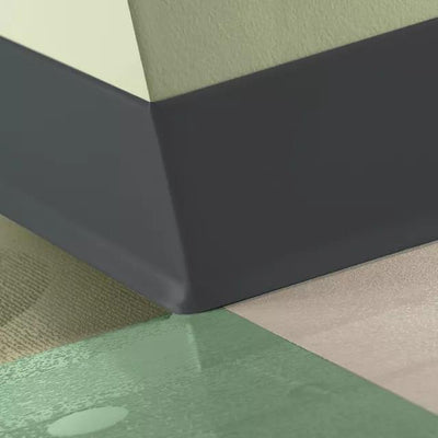 Tarkett / Johnsonite Traditional Duracove Rubber Wall Base #40 Black 6" x 100' Roll by 1/8" Cove (with Toe)