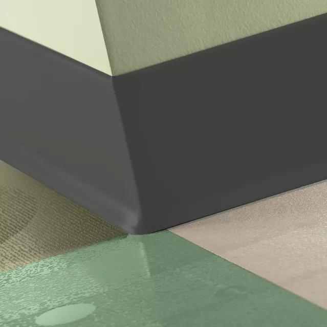 Tarkett / Johnsonite Traditional Duracove Rubber Wall Base #44 Dark Brown 6" x 100' Roll by 1/8" Cove (with Toe)