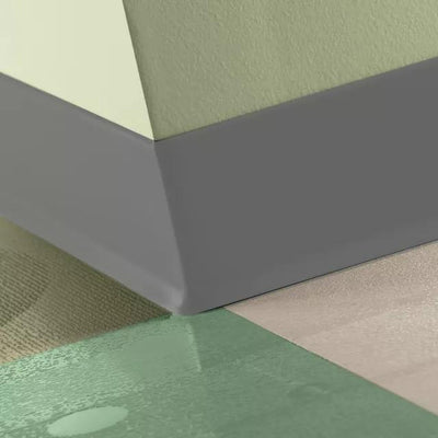 Tarkett / Johnsonite Traditional Duracove Rubber Wall Base #48 Grey 4" x 120' Roll by 1/8" Cove (with Toe)