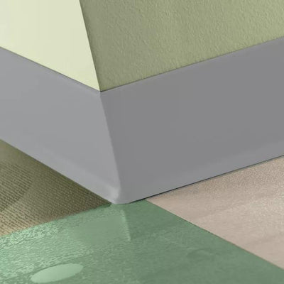 Tarkett / Johnsonite Traditional Duracove Rubber Wall Base #55 Silver Grey 4" x 120' Roll by 1/8" Cove (with Toe)