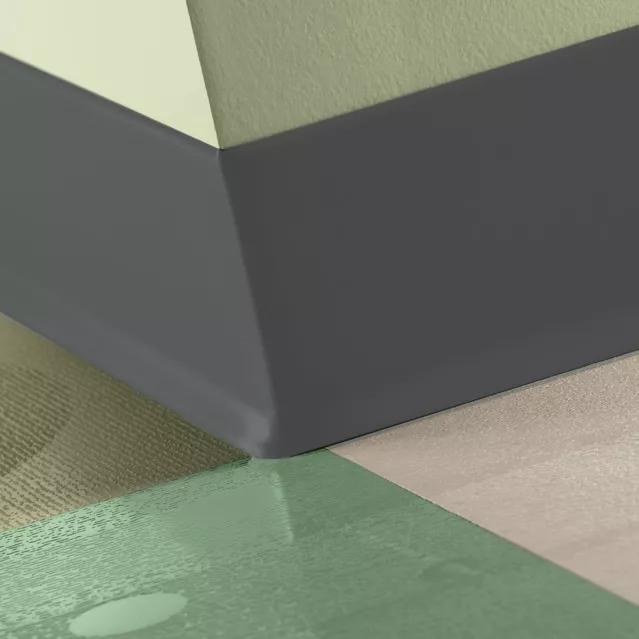 Tarkett / Johnsonite Traditional Duracove Rubber Wall Base #63 Burnt Umber 6" x 4' by 1/8" Cove – product image showing size, style, and brand details.