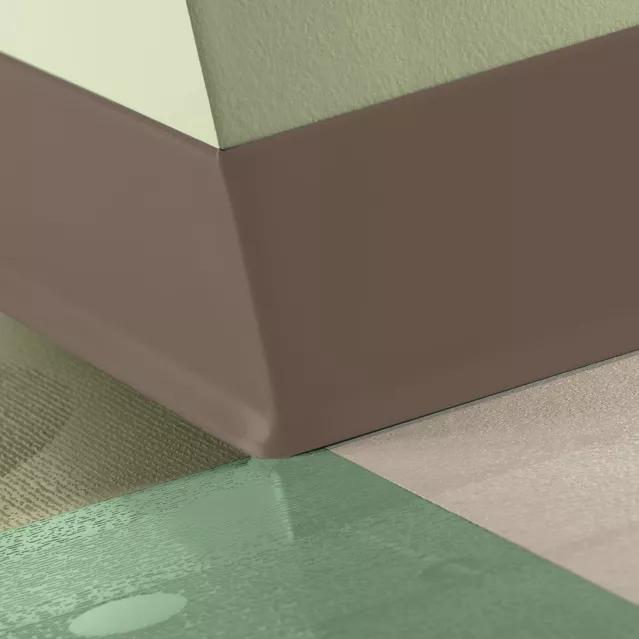 Tarkett / Johnsonite Traditional Duracove Rubber Wall Base #Ta2 Saddlebrook 6" x 4' by 1/8" Cove – product image showing size, style, and brand details.
