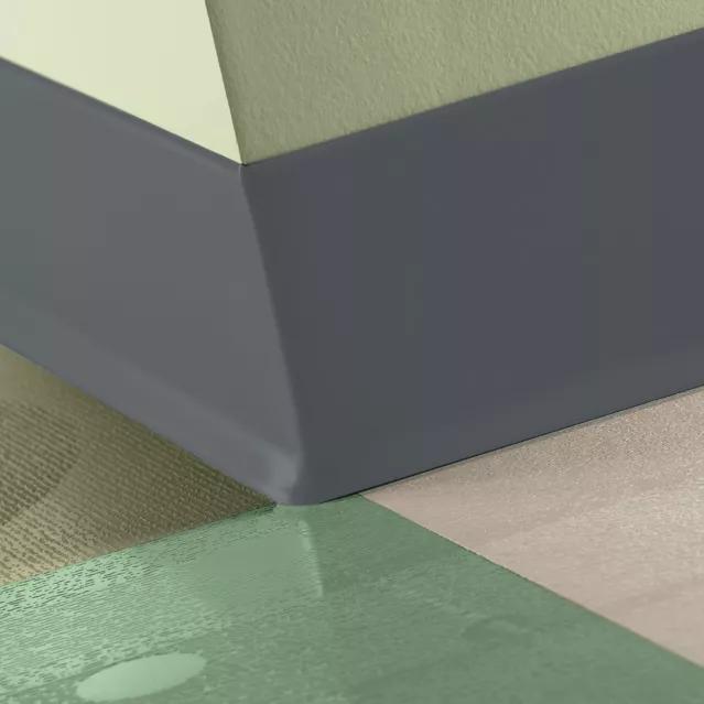 Tarkett / Johnsonite Traditional Duracove Rubber Wall Base #Ta6 Bedrock 6" x 100' Roll by 1/8" Cove (with Toe)